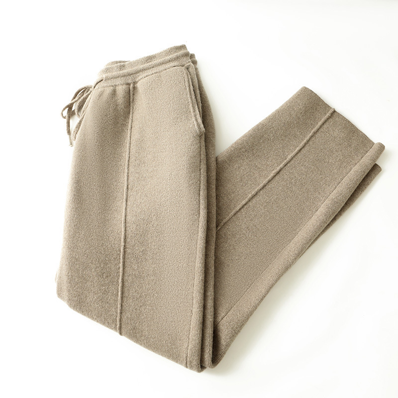 23 Autumn and Winter New Pure Color Wool Pants Men's Four-Way Thickeneded Cashmere Knitted Casual Pants Cuffed Leggings 23 Autumn and Winter New Pure Color Wool Pants Men's Four-Way Thickeneded Cashmere Knitted Casual Pants Cuffed Leggings
