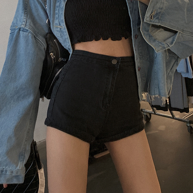 706 black Paige Denim shorts 2022 new pattern Self cultivation Significantly higher sexy Tight fitting Hot pants