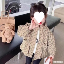 巴拉巴柆韩系女童外套春秋2024新款儿童洋气春季宝宝时髦洋气夹克