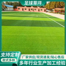 足球草坪仿真草坪地毯假草皮綠色塑料裝飾人工鋪墊草地人造草坪