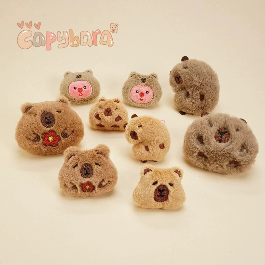 Мультфильм плюшевая плюшевая брошь куклы Аксессуары для волос капибары кукла diy украшения шарф носки аксессуары