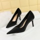 3265-A1 European and American style fashionable minimalist slim heel high heel shallow mouth pointed toe versatile commuting high heels women's shoes single shoes