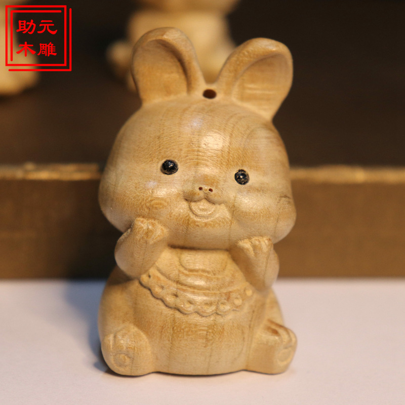 桃木の木の彫刻の十二生肖のフルセットのネズミの牛の虎のウサギの竜の蛇の馬の羊のサルのニワトリの犬の豚の車の置物の文は卸売りを遊びます。|undefined