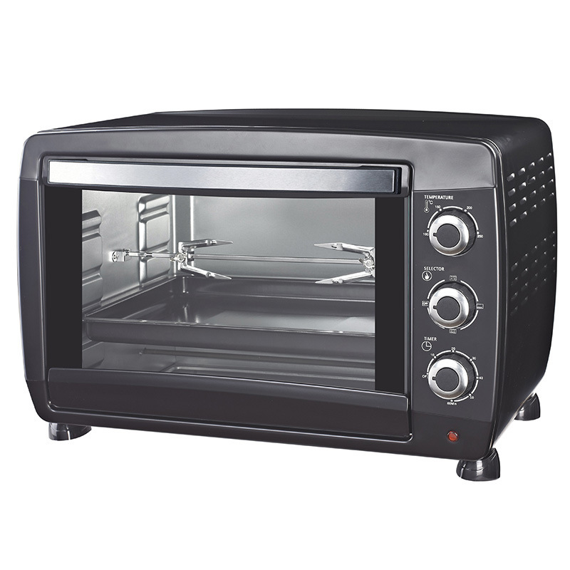 Horno de convección sin aceite de 45L con doble quemador, gran capacidad, CB, totalmente automático, multifuncional, visual, para uso doméstico y para hornear pasteles.