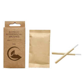 牙缝刷一次性家用盒装小包装口腔清洁工具环保可分解正畸牙缝刷
