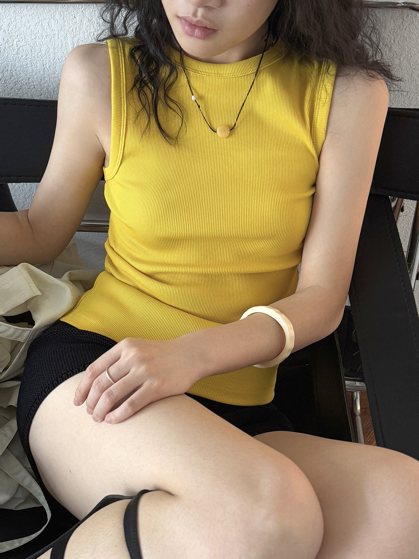 New Spring/Summer Korean Style Casual Colorful Ribbed Tank Top for Women, Slim Fit, Elastic Sleeveless