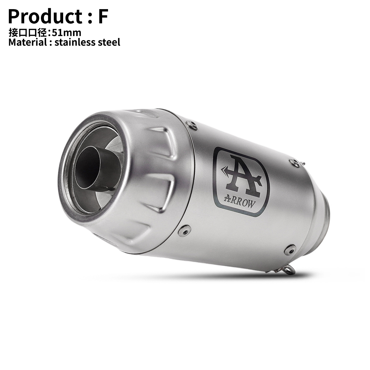 Motorcycle modified ARROW exhaust pipe Italian domestic Wrigley muffler back pressure tail section universal exhaust pipe