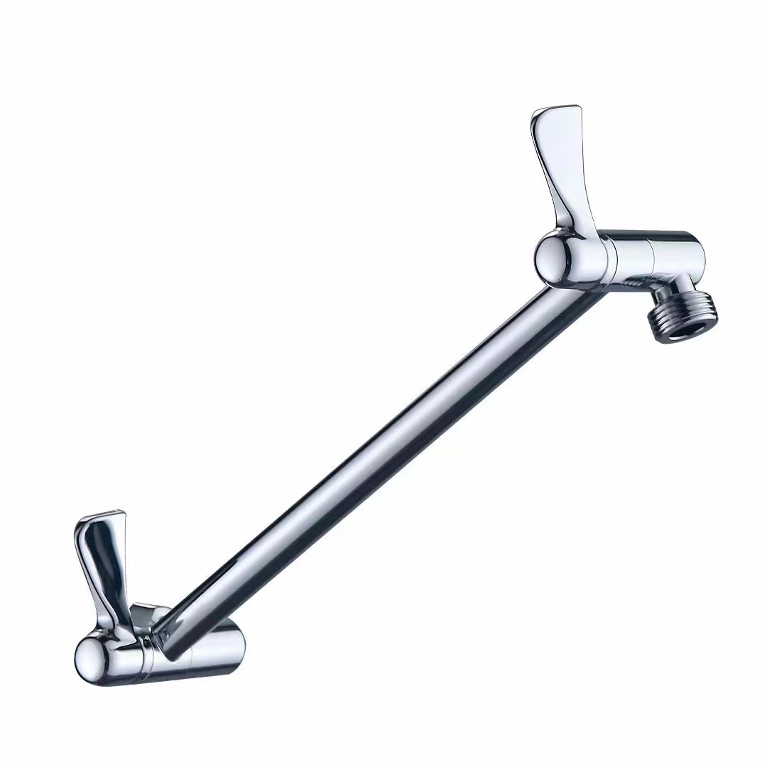Soporte de extensión de ducha plegable brazo 1/2 conector con tuerca móvil oculta superior spray ducha varilla de extensión al por mayor