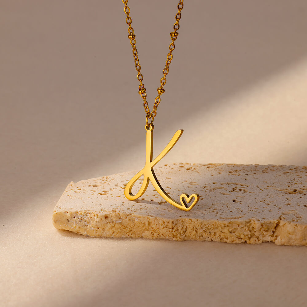 8g Weight 0.03µm-0.05µm Gold Plating Thickness PVD Coated Gold Plating Process Real Gold Plated Plating Material 304 Stainless Steel Pendant Material Pendant Necklace Classification 304 Stainless Steel Chain Material cable chain Chain Type 1 Piece Quantity Holiday, Daily Occasion 304 Stainless Steel Material Letter, Heart Shape Pattern Unisex Gender IG Style, Sweet Style Waterproof Non Tarnish, Plating, Hollow Out Craft PVD Coated Real Gold Plated Letter Heart Shape 304 Stainless Steel IG Style Sweet Waterproof Non Tarnish 304 Stainless Steel Pendant Necklace 8