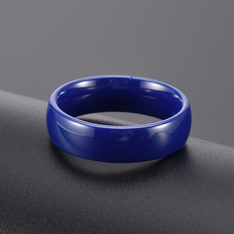 Unisex Gender Vintage Style Geometric Ceramics Plating Unisex Rings