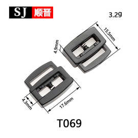 现货供应金属弹簧扣羽绒服吊钟绳扣卡绳猪鼻扣松紧扣调节辅料纽扣