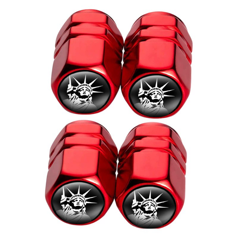 Американская Статуя Свободы крышка клапана алюминиевого сплава клапан автомобильных шин мульти-логотип клапан основной крышки