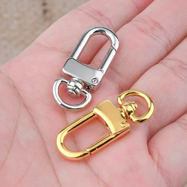 Factory wholesale zinc alloy small door buckle jewelry hanging buckle chain dog buckle high-end hanging plated hook buckle original Donkey card buckle