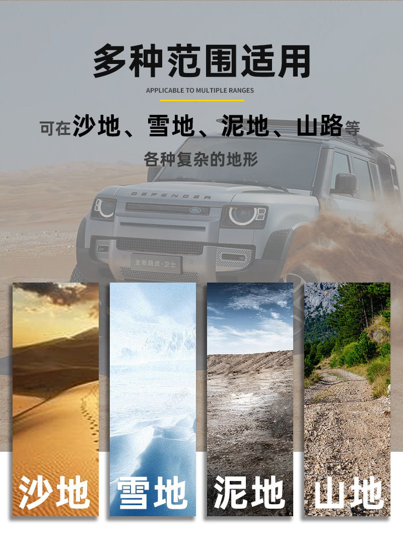 Outdoor Car Anti-Skid Plate, Self-Driving Desert Escape Plate, Universal Snow Anti-Skid Plate, Tire Self-Rescue Emergency Escape Plate