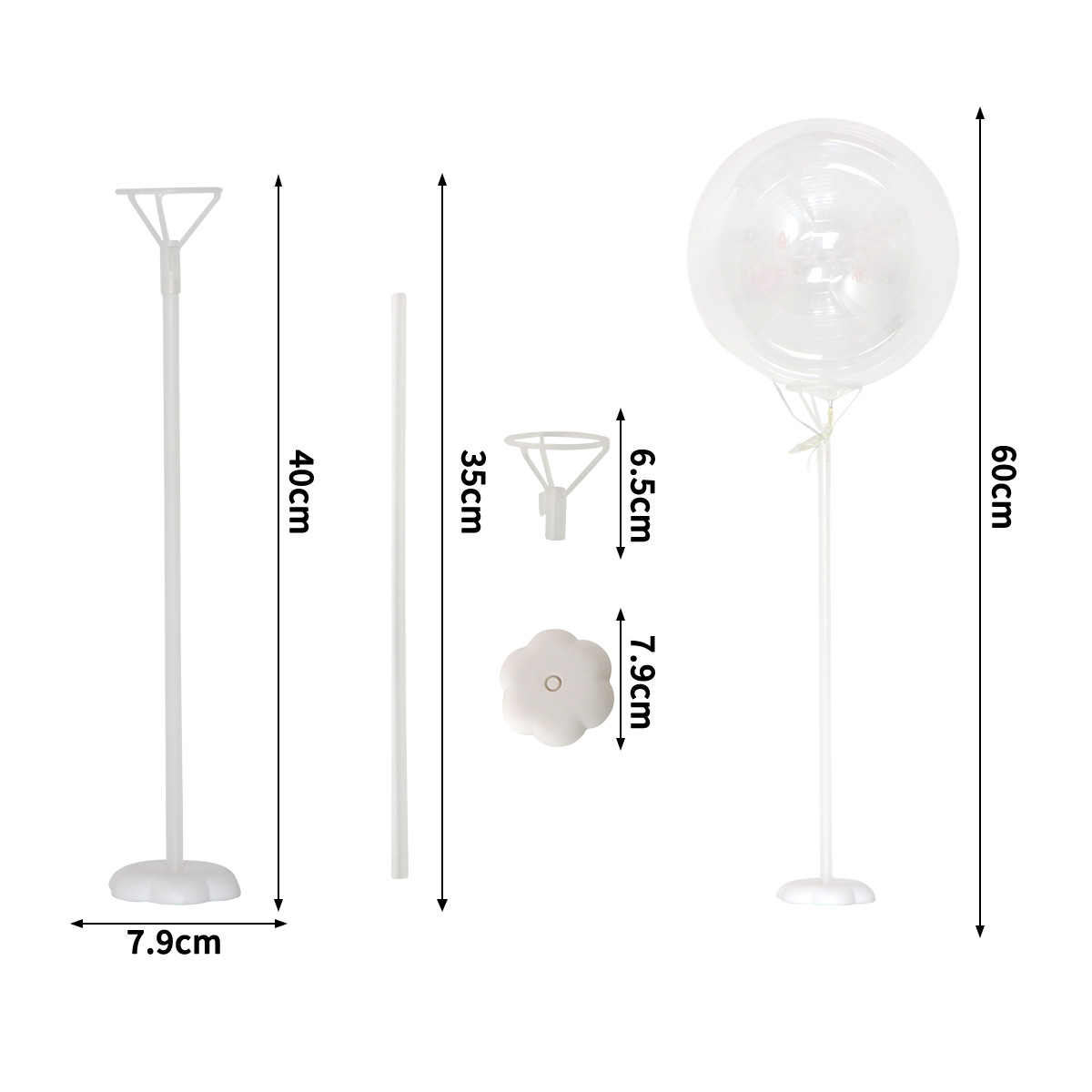 Globo columna 40 Polo base transfronteriza escena diseño Decoración Accesorios fiesta globo columna Polo base