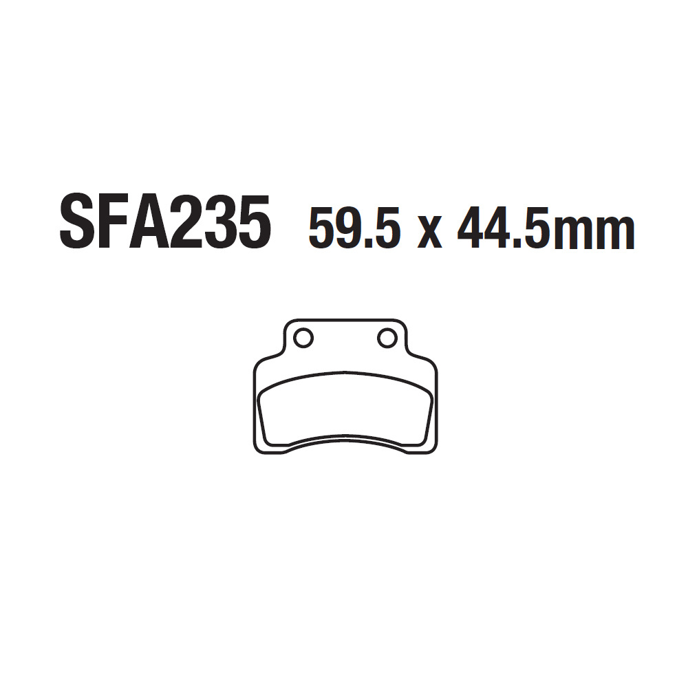 Pastillas de freno de disco de motocicleta Pastillas de freno de disco Pilas de freno Kart ATV ATV GY6 125 SFA235