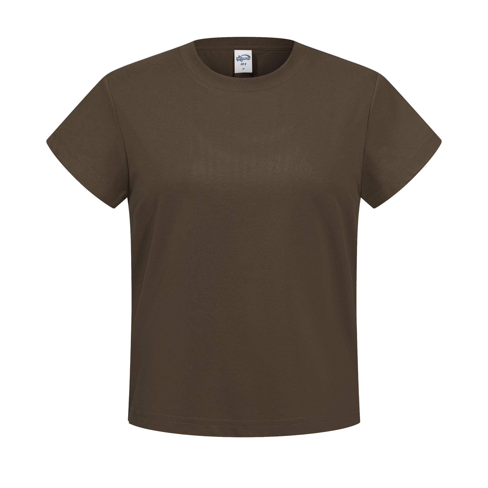 2026 nuevo transfronterizo 210g clásico de cuello redondo camiseta de color sólido camiseta de moda de verano camiseta de mujer de manga corta image 10