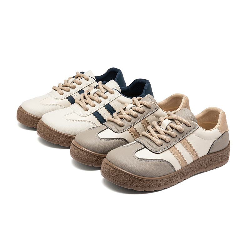 Klassische Damen Sneaker Aus Echtleder Für Skateboarding_voghion.com