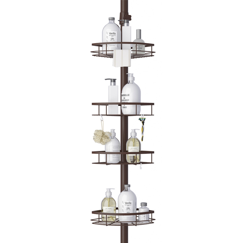 Cross-border Bathroom Corner Rack Stainless Steel Storage Rack Multi-layer Towel Rack Corner Rack Four-layer Roaring Rack