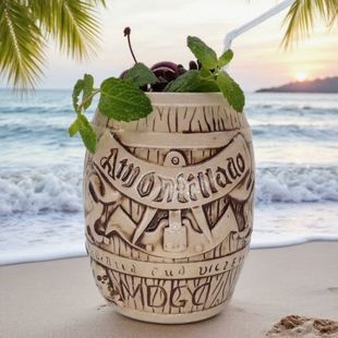 Tiki mugs�{�Ʊ��uβ�Ʊ��ưɾƾ������Barware�D�v����Ͱ�����]