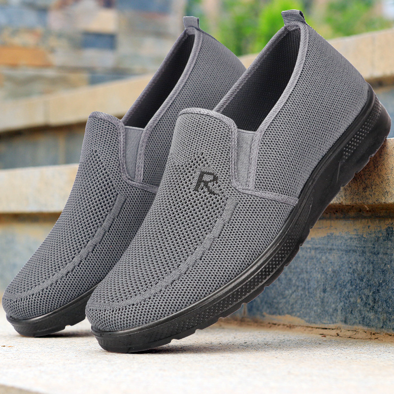 Zapatos de lona de verano para hombres viejos zapatos de tela de Beijing zapatos casuales respirables zapatos de conducción de zapatos de trabajo de un solo pie