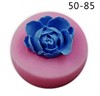 Three dimensional silica gel fondant contains rose, silicone mold, flowered