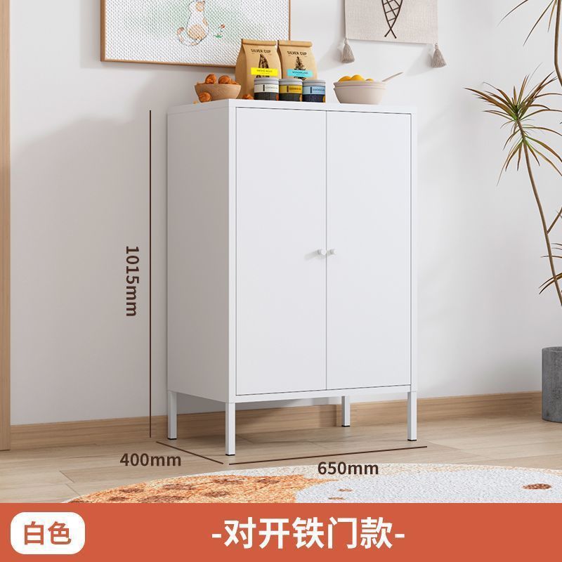 中世スタイルの厚い鉄のクリームスタイルの超薄型サイドボード玄関収納キャビネットリビングルーム食器棚収納鉄靴キャビネット|undefined