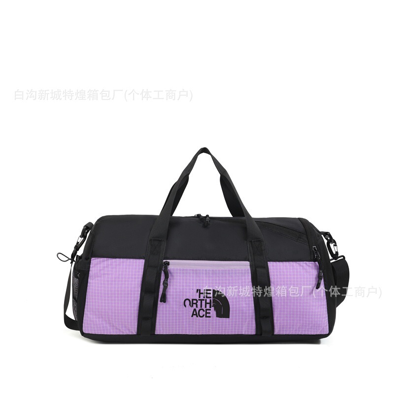 新款北臉大容量单肩斜挎包学生行李旅行登机手提包T/NF运动健身包|undefined