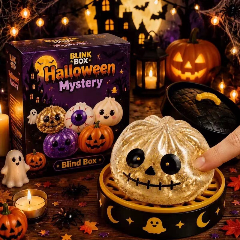 Cross-border Amazon new practical, quirky, personalized, best-selling, creative, portable, cute, stress-relief Halloween ghost squeeze toy