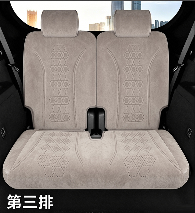New Model Byd Tang Dmi Ev Seven-Seater Breathable Rams Saddle Cushion Car Seat Cover for Special Vehicles