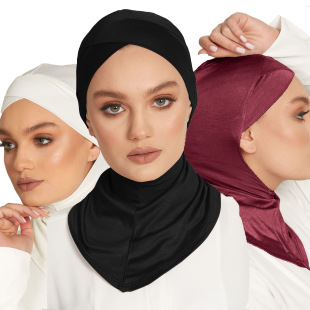 Monochrome Modal Pure Cotton Cover Base Cap Tape Cap Cross Collar Pullover Cap Women's Non-slip Non-Pilling Anti-static