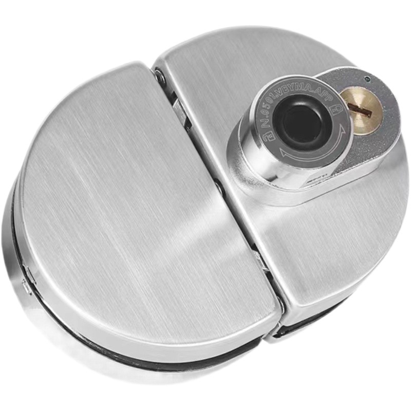 Cerradura de huella digital de puerta de vidrio, puerta simple y doble de oficina sin apertura, cerradura de vidrio bluetooth electrónica, cerradura inteligente al por mayor