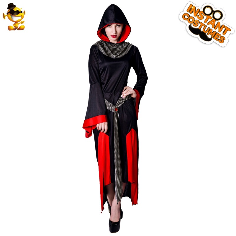 De Halloween de las mujeres adultas vampiro bruja partido Cosplay traje del funcionamiento de la etapa image 5