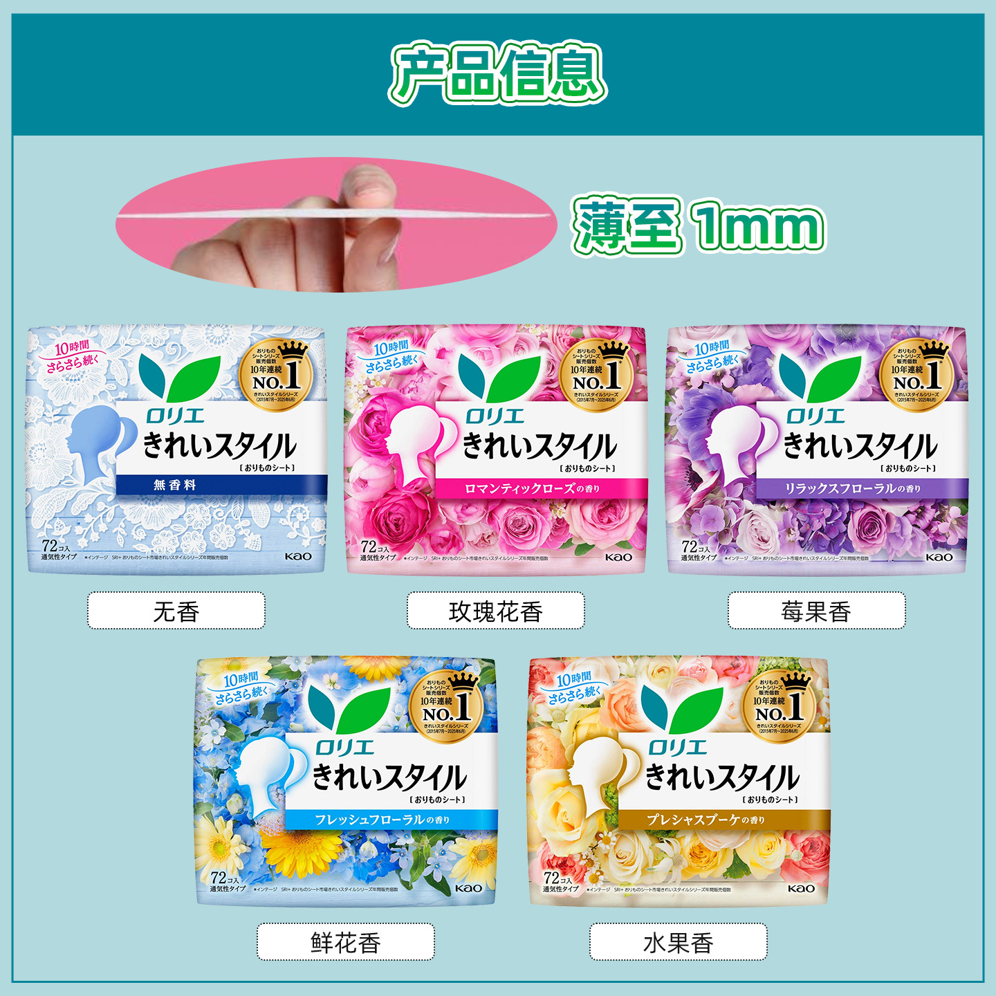 日本から輸入された女性用生理用ナプキンの香りは72枚です。