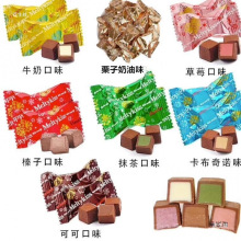 明治巧克力雪吻夹心巧克力混合多口味喜糖网红零食散装代发
