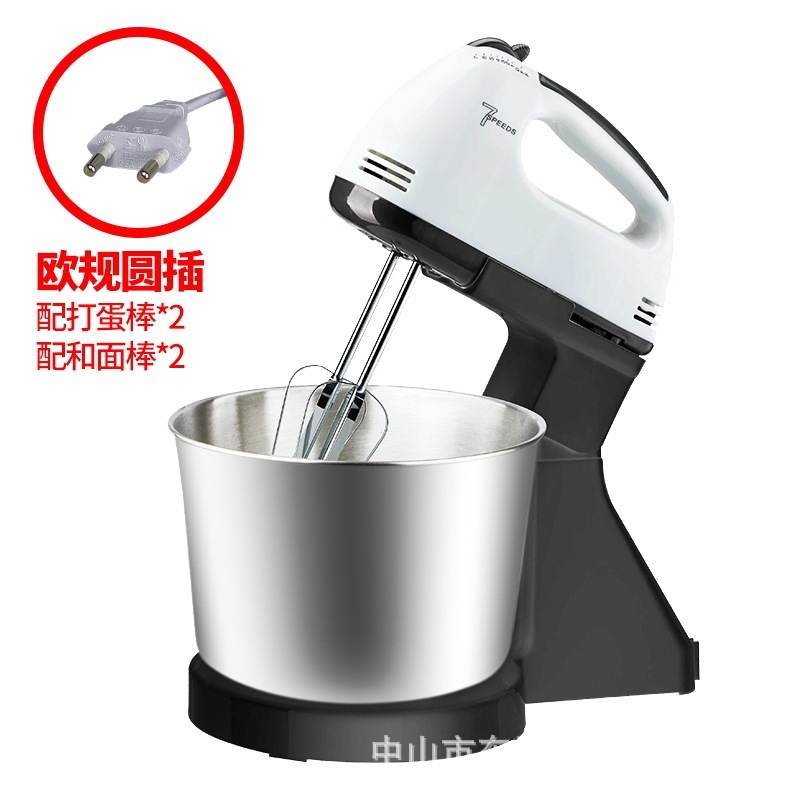 家庭用電動デスクトップ泡立て器ステンレスバレル付き攪拌卵機クリーム焼きケーキと麺機|undefined