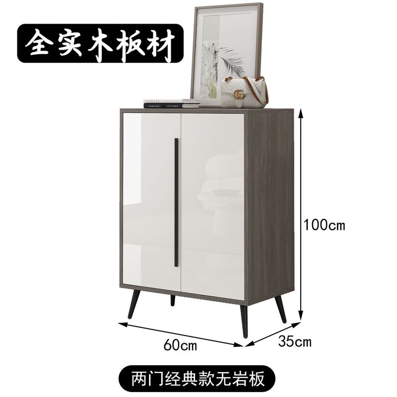 实木岩板鞋柜家用门口阳台大容量现代轻奢加宽台面走廊入户门鞋柜|undefined