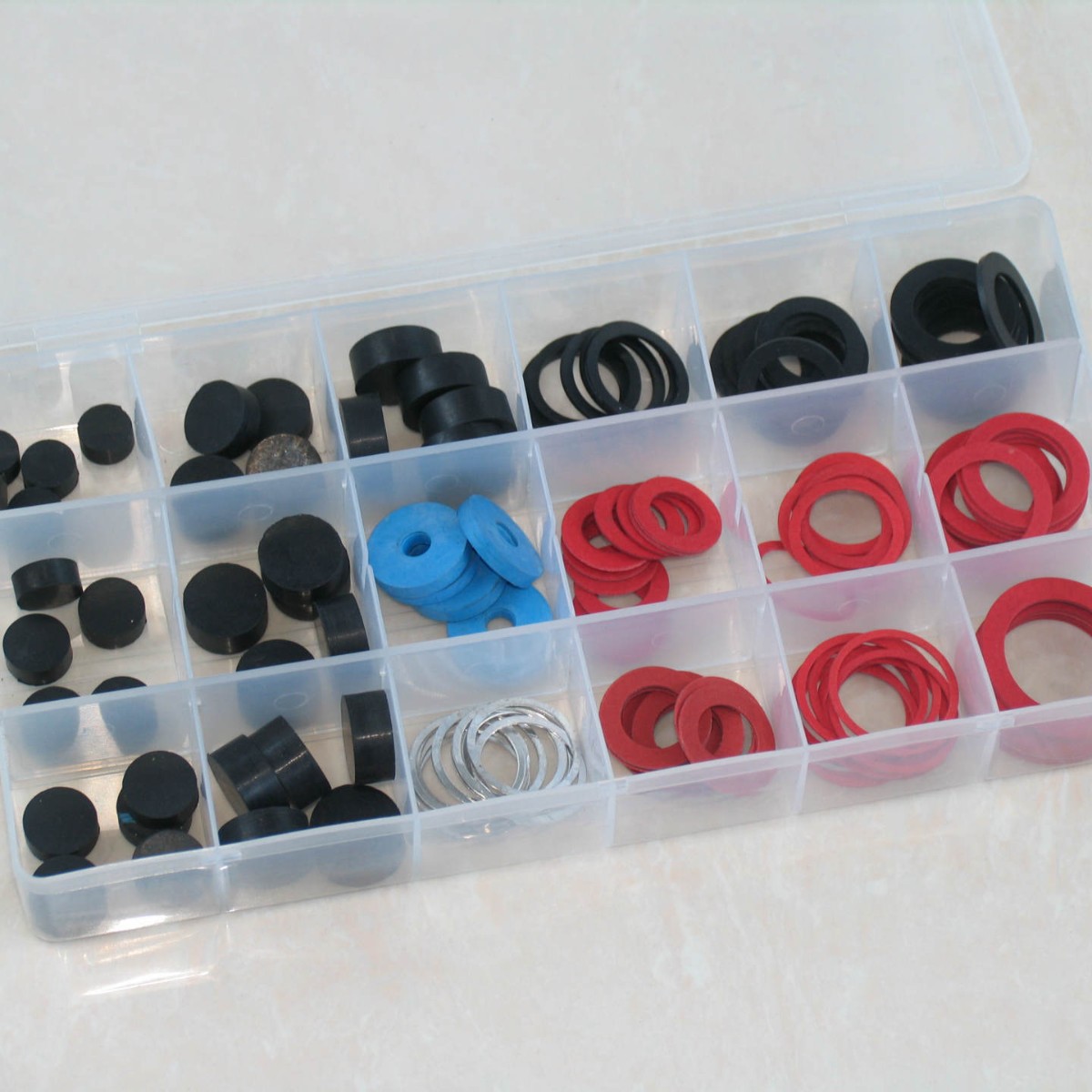 厂家直销 125PC 水嘴修理器组合  水龙头垫片  ,水嘴垫片,垫片