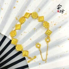 金店と同じスタイルの古代砂金盛世華彩継承華興寧輝ブレスレットレディースファッションジュエリー全国トレンド
