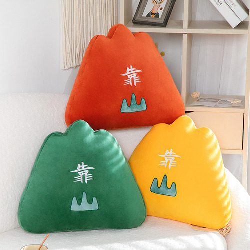 Creative backrest pillow lumbar series Chinese style sofa seat cushion office lunch break plush pillow
