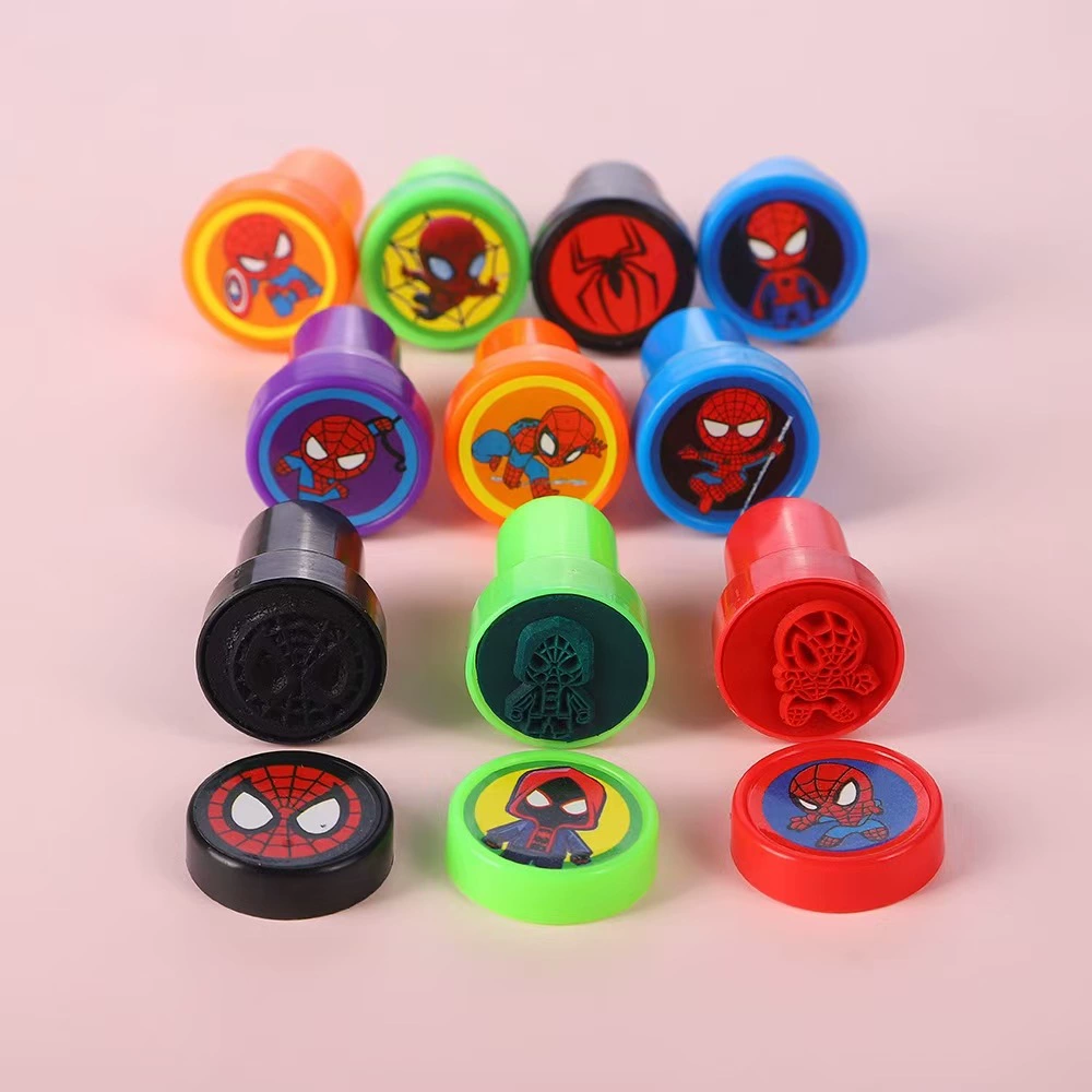 Трансграничные 12 фотографий различных печатей, мультяшных анимационных печатей, Человека-паука, Стича, Микки Соника.