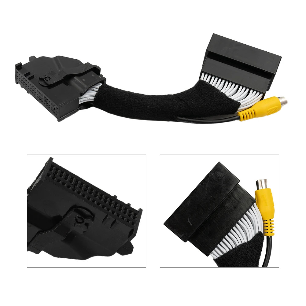 Suitable for Ford Focus Sync2 Sync3 54-Pin Rca Rear View Reversing Rear View Camera Adapter Cable