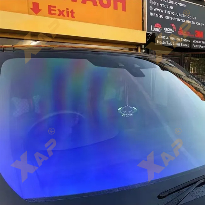 Cross-border car window film heat insulation, scratch-proof, explosion-proof, sunscreen, colorful front windshield window solar film