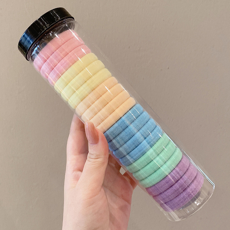 Los niños adultos no lastiman el cabello cuerda de pelo banda de goma elástica banda de pelo grueso niñas cuerda de pelo banda de goma cuerda de pelo tocado de bebé