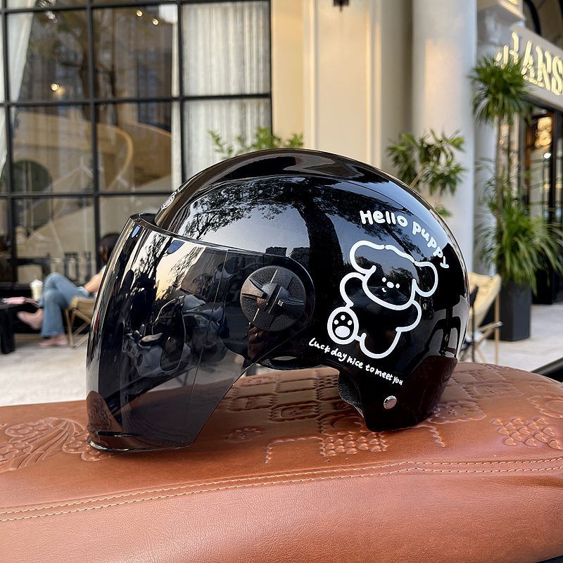 3C Certified Electric Motorcycle Helmet Summer Sunscreen Half Helmet