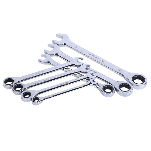 Ratchet quick opening 7-piece quick ratchet wrench set, straight handle 10-piece two-in-one ratchet wrench set