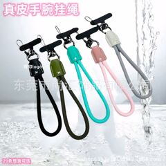 携帯電話のストラップの短いタイプの太く編んだ革の頭の手首のストラップのストラップの装飾の丈夫なストラップの丈夫な紛失防止の手持ちのストラップ