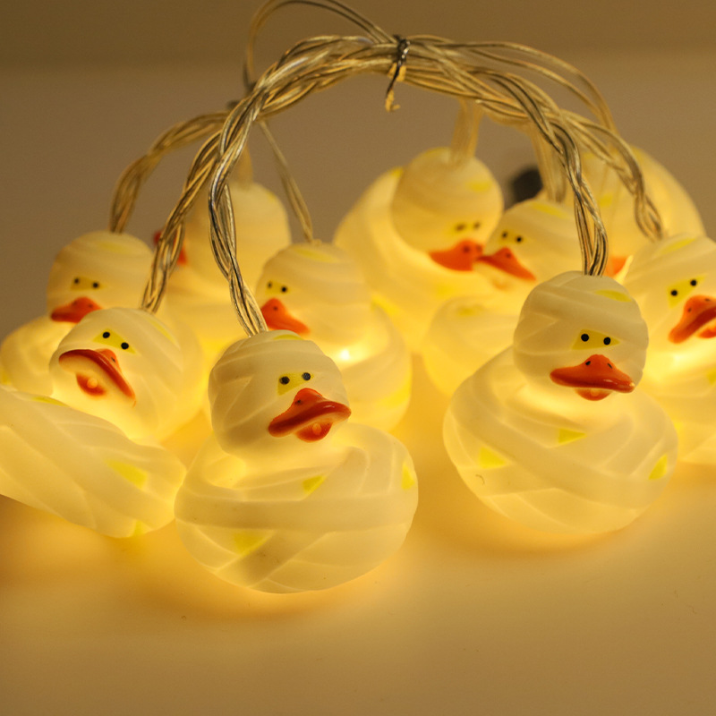 LED cadena de luz nueva lámpara de aluminio de aluminio decoración del dormitorio cadena de luz del día de los niños atmósfera luz de dibujos animados cadena de luz al por mayor