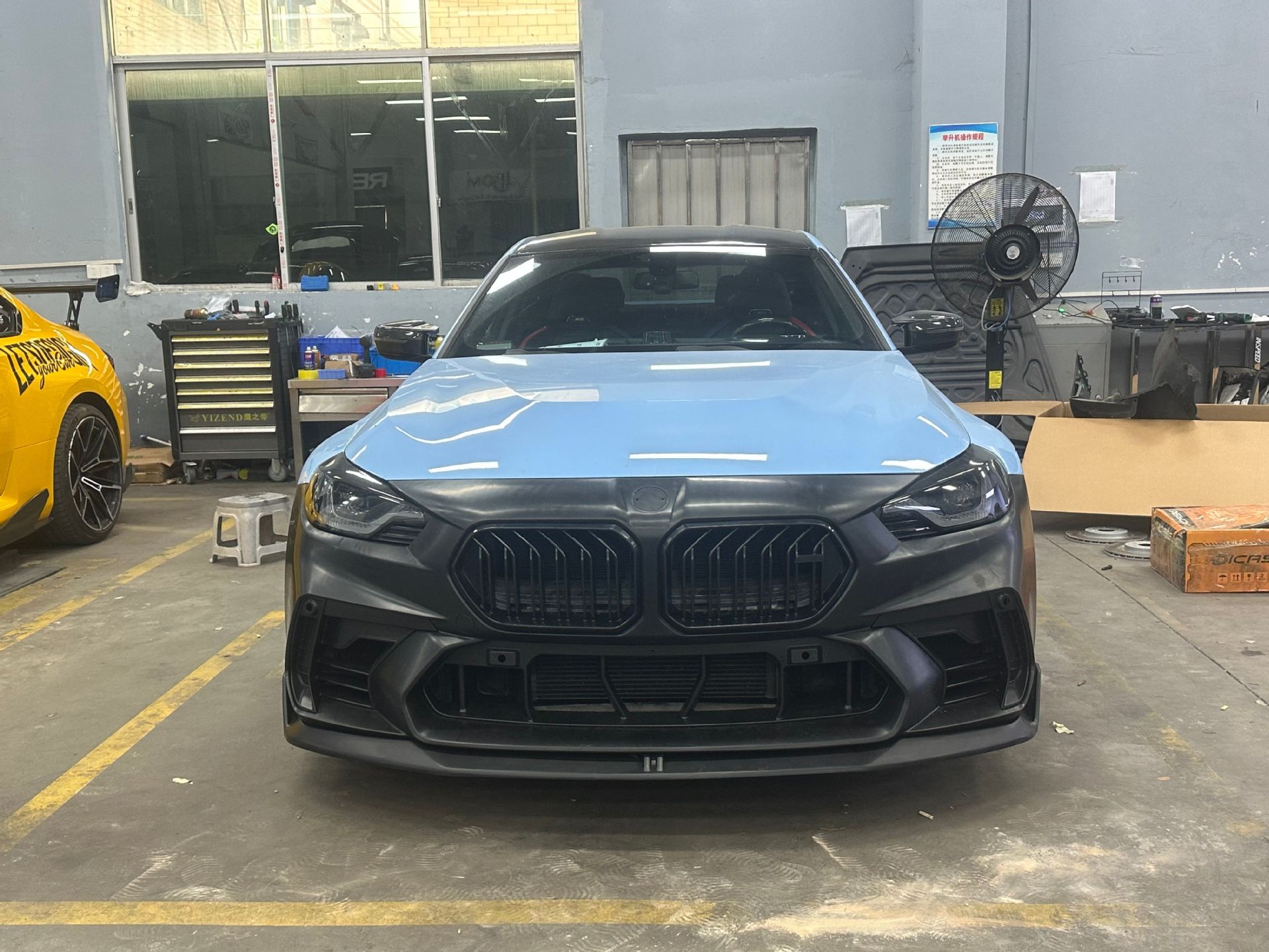 Suitable for Bmw M2 G87 Front Bumper Modification Ad Carbon Fiber Kit Front Lip Grille Body Kit