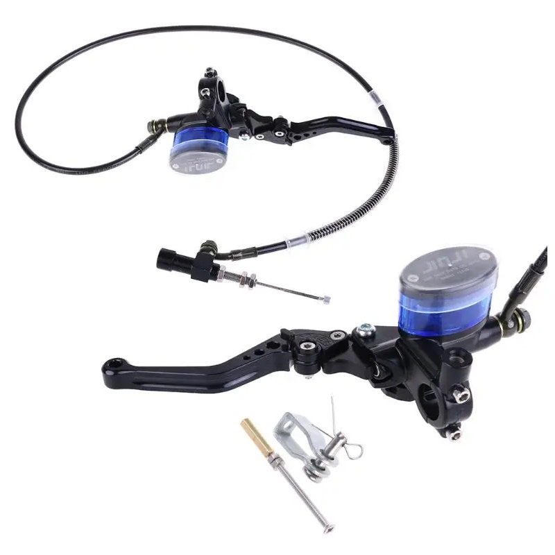M10x1.25 aluminum motorcycle hydraulic clutch master cylinder rod brake pump suitable for off-road motorcycle ATV